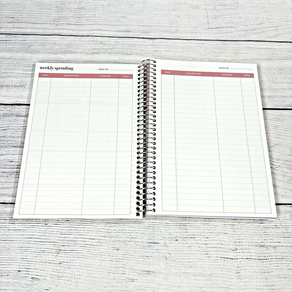 Erin Condren A5 UNDATED BUDGET PLANNER 8.3" x 5.8" Classic Stripes 160 pages NEW - Picture 3 of 5